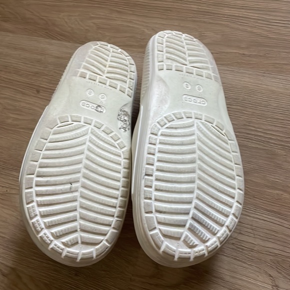 Bone White Crocs Slides - Picture 3 of 4